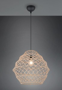 Hive lampa wisząca 1xE27 czarna/naturalny R31681036