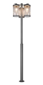 Sambesi H240 lampa ogrodowa stojąca z czujnikiem zmierzchu 3xE27 antracyt  404160342