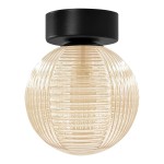Giro lampa sufitowa 1xG9 czarna/bursztynowy K-5686