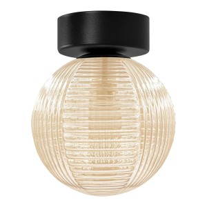 Giro lampa sufitowa 1xG9 czarna/bursztynowy K-5686