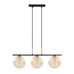 Giro lampa wisząca 3xG9 czarna/bursztynowy K-5687