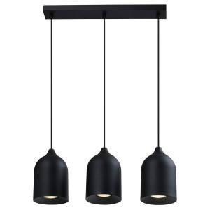 Nilo lampa wisząca 3xGU10 czarna LP-0110/3L BK