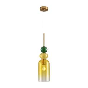 Pastello lampa wisząca 1xE27 złota/żółty ST-DN399A