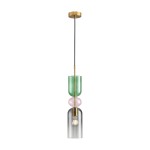 Pastello lampa wisząca 1xE27 złota/szary ST-DN399B