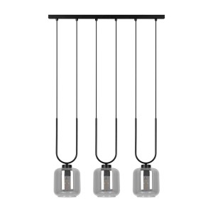 Boni lampa wisząca 3xE27 czarna/grafitowy K-5586