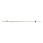 Lampa wisząca Lovely 120 w kolorze czarnym, LED o mocy 11W i temperaturze barwowej 3000K. Prosty, długi kształt z metalowymi elementami mocującymi, zawieszona w poziomie, na jednolitym tle.