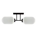 Vilar lampa sufitowa 2xE27 czarna/biały K-5733