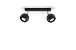 Oculare lampa sufitowa (spot) 2-punktowa czarna SL.0444