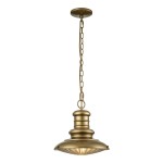 Redding Station lampa wisząca ogrodowa 1xE27 antyczne złoto  FE-REDDING8-M-PDB 
