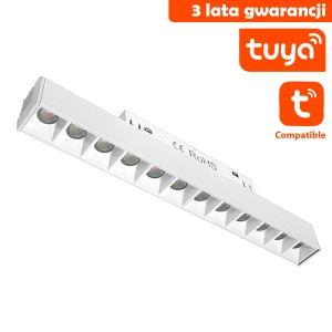 Lampa LED liniowa do szyny magnetycznej Tuya L22/12W/CCT biała