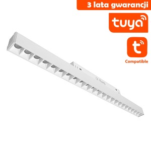 Lampa LED liniowa do szyny magnetycznej Tuya L44/24W/CCT biała