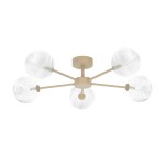 Casoli lampa sufitowa 5xG9 beżowa/transparentny K-5711