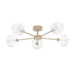 Casoli lampa sufitowa 5xG9 beżowa/transparentny K-5711