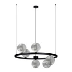 Monza lampa wisząca 6xG9 czarna/grafitowy K-5703