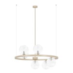 Tesoro lampa wisząca 6xG9 beżowa/transparentny K-5700