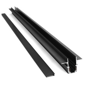 Szyna magnetyczna podtynkowa gips-karton/h9,5 200 cm czarna