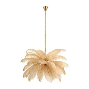 Emu lampa wisząca 6xE14 złota/beżowa ST-DN127 beige
