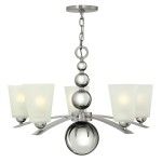 Zelda lampa wisząca 5xE27 polerowany nikiel HK-ZELDA5-PN