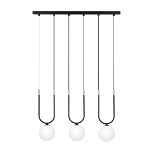 Enzo lampa wisząca 3xG9 czarna/biały K-5591