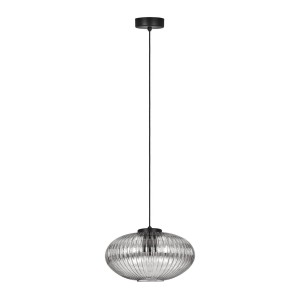 Arco lampa wisząca 1xE27 czarna/grafitowy K-5676