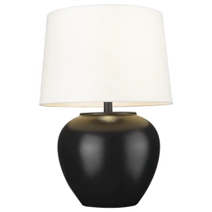 Rosette lampka stołowa 1xE27 czarna/biała T01876BK-WH