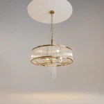 Frame lampa wisząca 6xE14 złota MOD174PL-06G