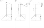 Szara lampa wisząca Basic Color z mocowaniem na jedną żarówkę E27. Kształt stożkowy o średnicy 35 cm i wysokości regulowanej od 200 do 300 cm. Prosta konstrukcja z metalowym elementem mocującym.