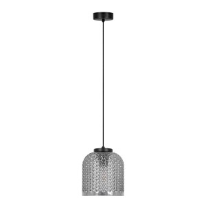 Inga D18 lampa wisząca 1xE27 czarna/grafitowy K-5630