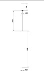 Lampa wisząca LED Halo H100 o mocy 15W, czarna. Wymiary: wysokość 3000 mm, średnica 60 mm, z cienką rurką o średnicy 17 mm. Prosty, minimalistyczny design, idealna do nowoczesnych wnętrz.