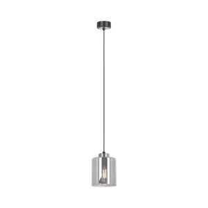 Luna lampa wisząca 1xE27 czarna/grafitowy K-5525