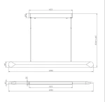 Lampa wisząca LED Motion 120 o mocy 40W i barwie światła 3000K, w kolorze białym. Posiada prostokątny kształt o wymiarach 1200 x 615 mm, z zawieszeniem na dwóch linkach. Wyposażona w płaską, matową obudowę. Idealna do nowoczesnych wnętrz.