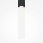 Lampa wisząca Pro Shade LED o mocy 6W, kolor czarny. Prezentuje prosty, cylindryczny kształt z białym kloszem, zawieszona w pionie. Temperatura barwowa 4000K zapewnia neutralne światło. Tło białe, minimalne.