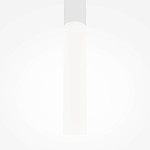 Lampa wisząca LED Pro Shade, biała, o mocy 6W i temperaturze barwowej 4000K. Cylindryczny kształt z matowym wykończeniem, zawieszona w pionie na prostym mocowaniu. Tło jasne, minimalistyczne.