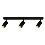 Monti lampa sufitowa (spot) 3xGU10 czarna K-4727
