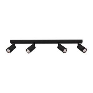 Monti lampa sufitowa (spot) 4xGU10 czarna K-4554