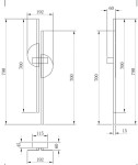 Kinkiet LED Skyline 23W w kolorze czarnym i białym, o wymiarach 790 mm wysokości i 192 mm szerokości. Posiada prostą, nowoczesną formę z okrągłym detalem na środku. Umożliwia emitowanie światła o temperaturze barwowej 4000K.