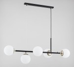 Dansa lampa wisząca 5xE14 czarna-biała 63362