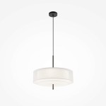 Lampa wisząca Bergamo z pięcioma gniazdami E27, w kolorze białym. Okrągły klosz z transparentnego materiału, zawieszony na cienkim, czarnym przewodzie. Prosty, nowoczesny design, idealny do różnych aranżacji wnętrz.