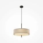 Lampa wisząca Bergamo w kolorze szarym i białym, z pięcioma gniazdami E27. Okrągły klosz z przezroczystym wnętrzem, zawieszony na cienkim, czarnym przewodzie. Prosta, nowoczesna forma, idealna do aranżacji wnętrz.