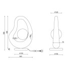 Szara lampa stołowa Opus z jedną oprawą G9, o nowoczesnym, organicznym kształcie. Wymiary: wysokość 380 mm, szerokość 150 mm, głębokość 120 mm. Zasilanie przez kabel z wtyczką, z podstawą prostokątną. Idealna do nowoczesnych wnętrz.