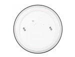 Plafon LED Luvo w kolorze czarnym o średnicy 27,5 cm i mocy 18W. Oświetlenie o temperaturze barwowej 4000K, z klasą odporności IP44. Widok z góry, ukazujący okrągły kształt i wewnętrzne diody LED.