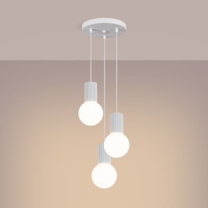 Halo lampa wisząca 3xG9 biała SL.1710