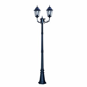 Lozana H243 lampa ogrodowa stojąca 2xE27 czarna K-7006A2/2 