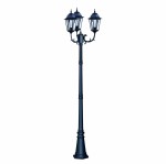 Lozana H243 lampa ogrodowa stojąca 3xE27 czarna K-7006A2/3 