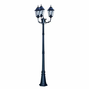 Lozana H243 lampa ogrodowa stojąca 3xE27 czarna K-7006A2/3 