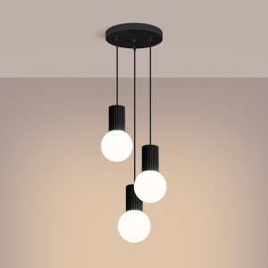 Halo lampa wisząca 3xG9 czarna SL.1715