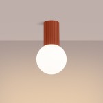 Halo lampa sufitowa 1xG9 IP44 ochra czerwona SL.1728