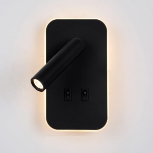 Doria kinkiet (spot) 2xLED 8W czarny WL-83957-1-BK