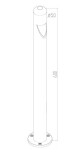 Lampa ogrodowa LED Hagen H60 o mocy 5W, kolor grafitowy, wysokość 60 cm, średnica podstawy 50 cm. Prosta, cylindryczna konstrukcja z wbudowanym źródłem światła, przeznaczona do montażu na stałe.