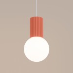 Halo lampa wisząca 1xG9 brzoskwiniowa SL.1754